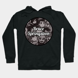 Bruce Springsteen / Cartoon Vintage Style Hoodie